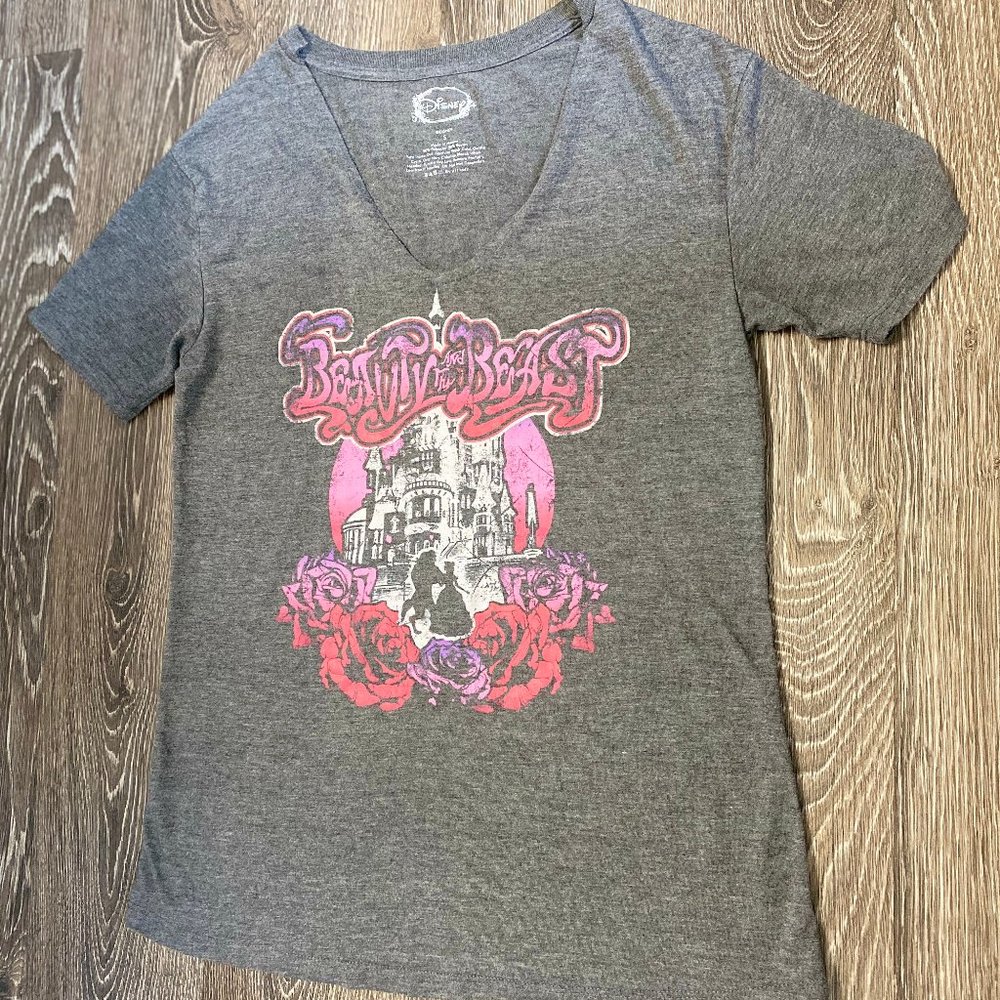Disney beauty and the beast graffiti t shirt